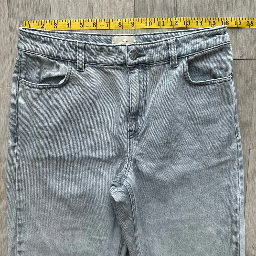 Sezane Gray Wide Leg‎ Trousers- Denim Size 40 - Picture 4 of 11